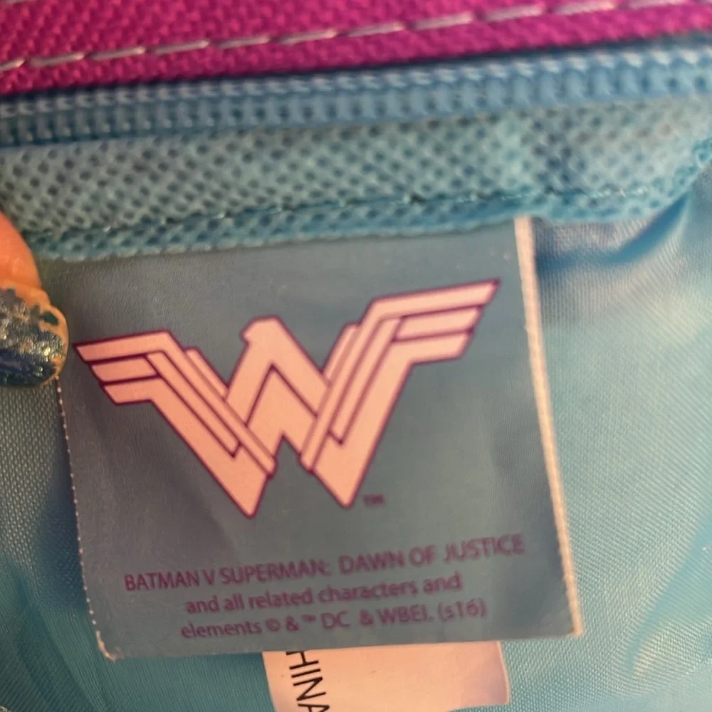 WONDER WOMAN PADDED BACKPACK,LUNCHBOX DOLL,TOTE, SHERPA LINED SOCKS BUNDLE OF 5